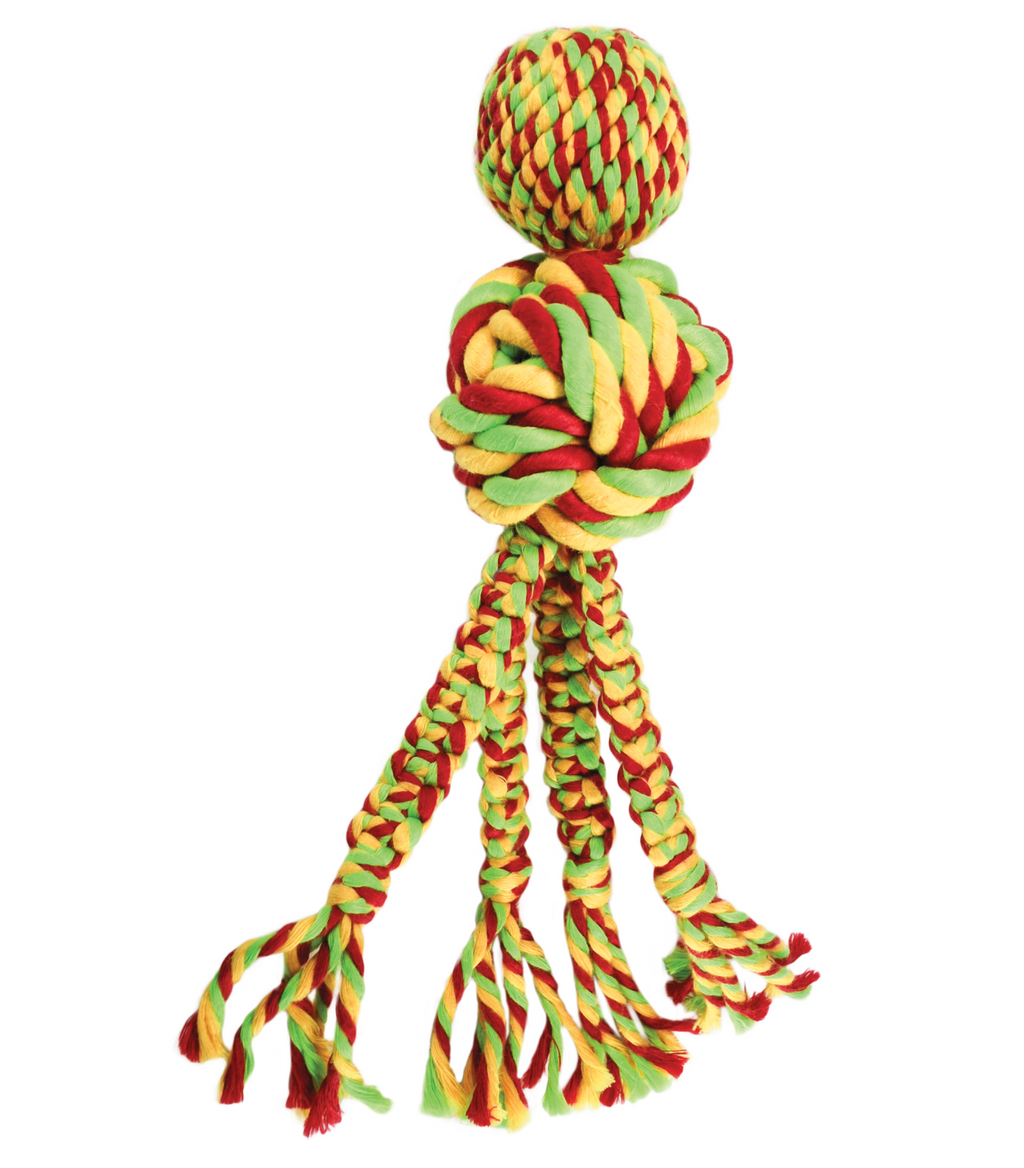 Kong Green Wubba Weaves Rope Dog Toy