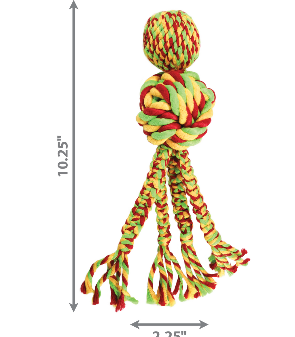 Kong Green Wubba Weaves Rope Dog Toy