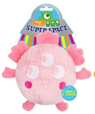 Squeaky Fluffy Alien Dog Toy – Totally Pawsome