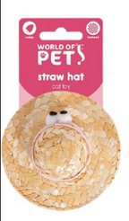 Catnip Straw Hat Cat Toy