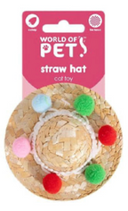 Catnip Straw Hat Cat Toy