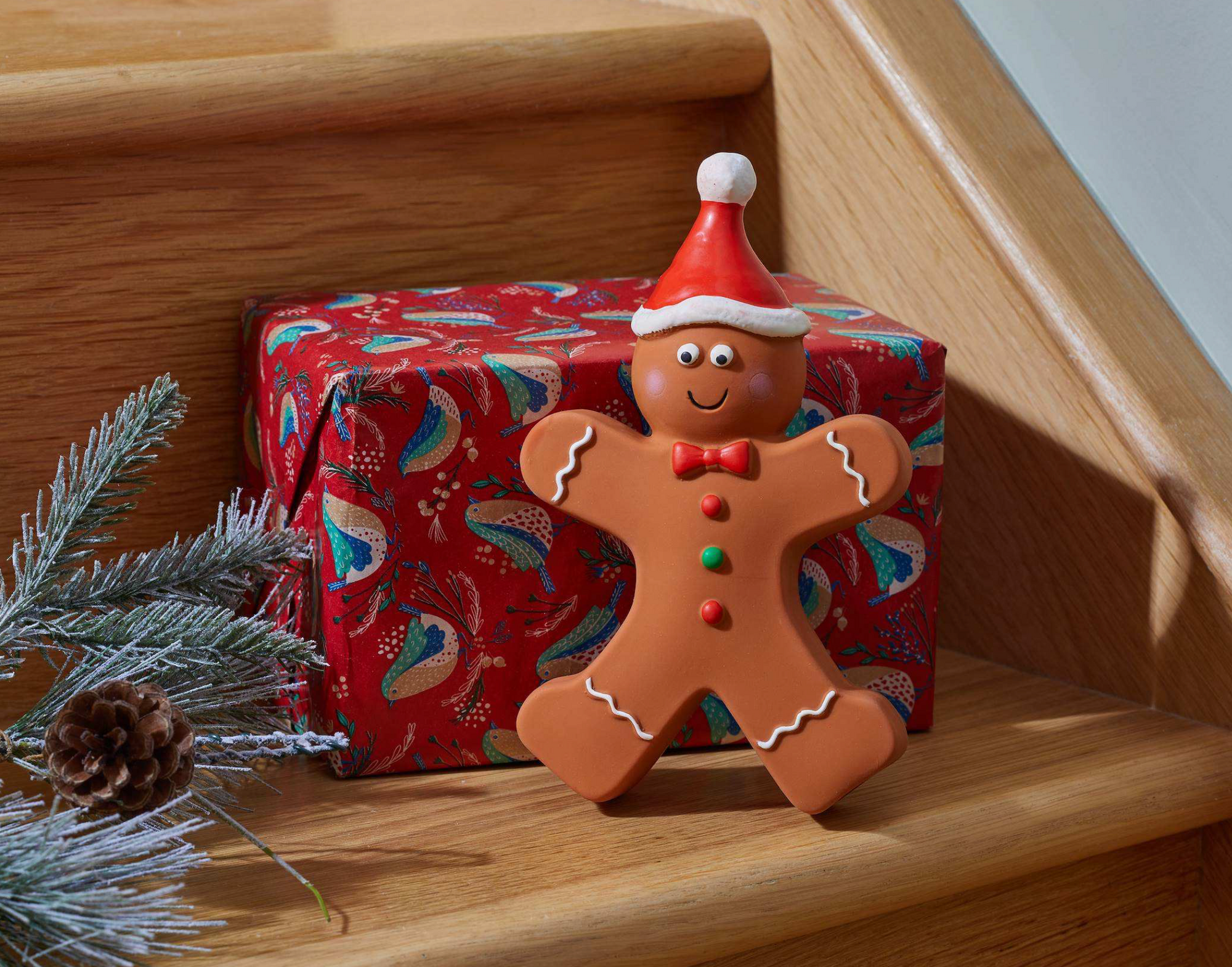Zoon Gingerbread Man Latex Christmas Toy