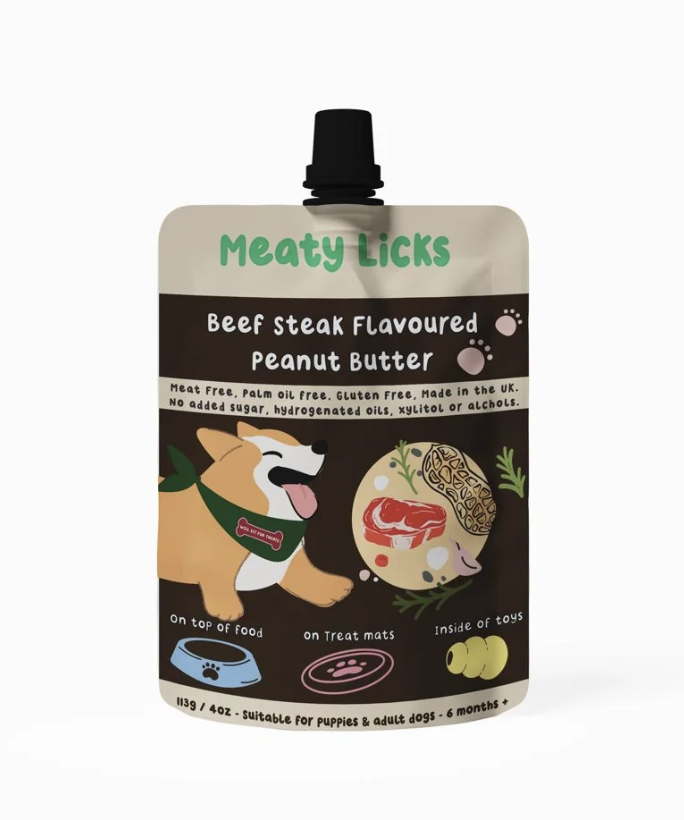 Meaty Licks Peanut Butter Flavours