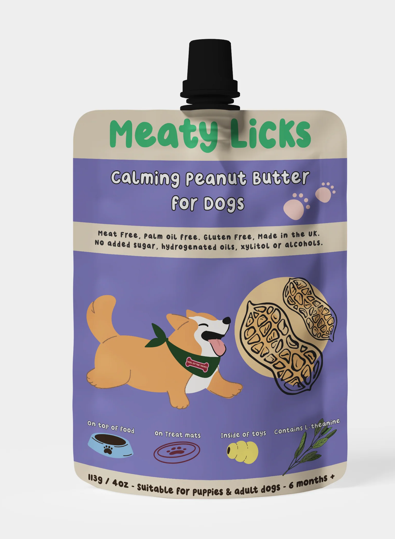 Meaty Licks Peanut Butter Flavours