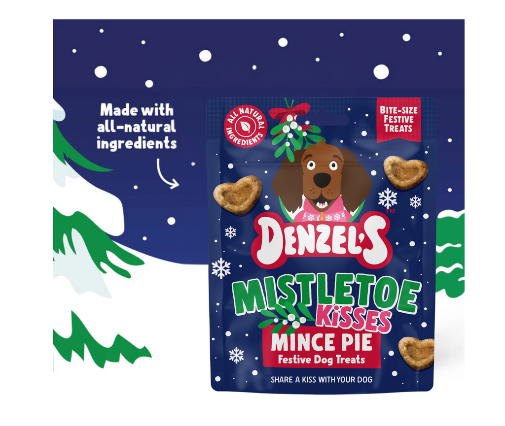 Denzel's - Mistletoe Kisses Mince Pie Treats - For Dogs & Puppies