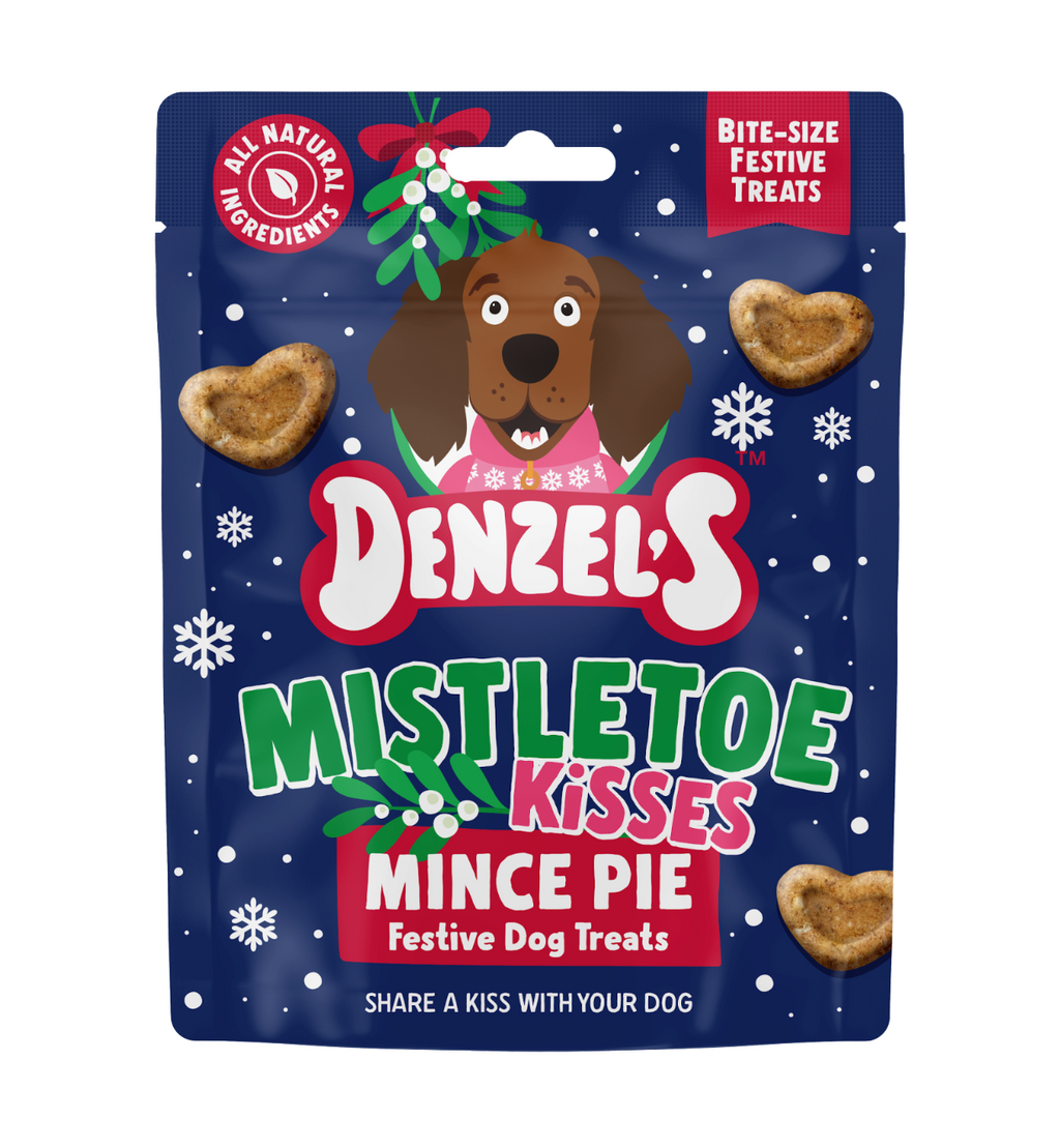 Denzel's - Mistletoe Kisses Mince Pie Treats - For Dogs & Puppies