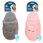 Squeaky Slipper Plush Dog Toy