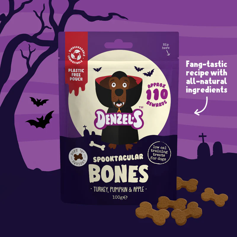 Denzel's Halloween Spooktacular Bones Treats for Dogs