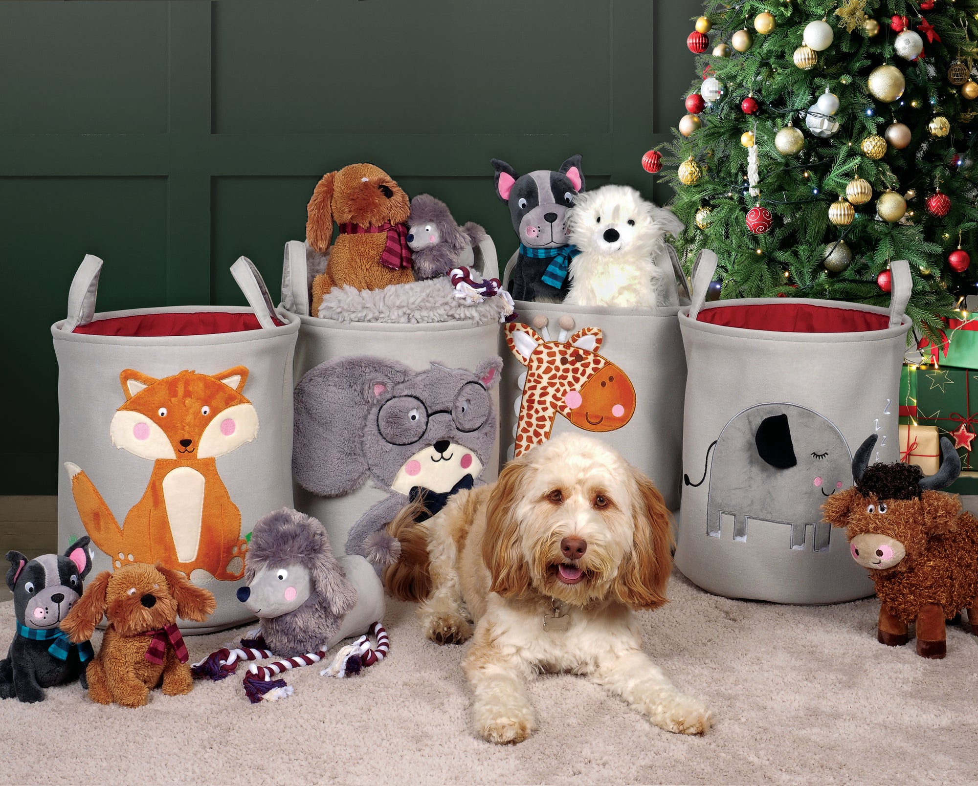 Toy Tidy Storage - Fox Giraffe Elephant Squirrel - Totally Pawsome