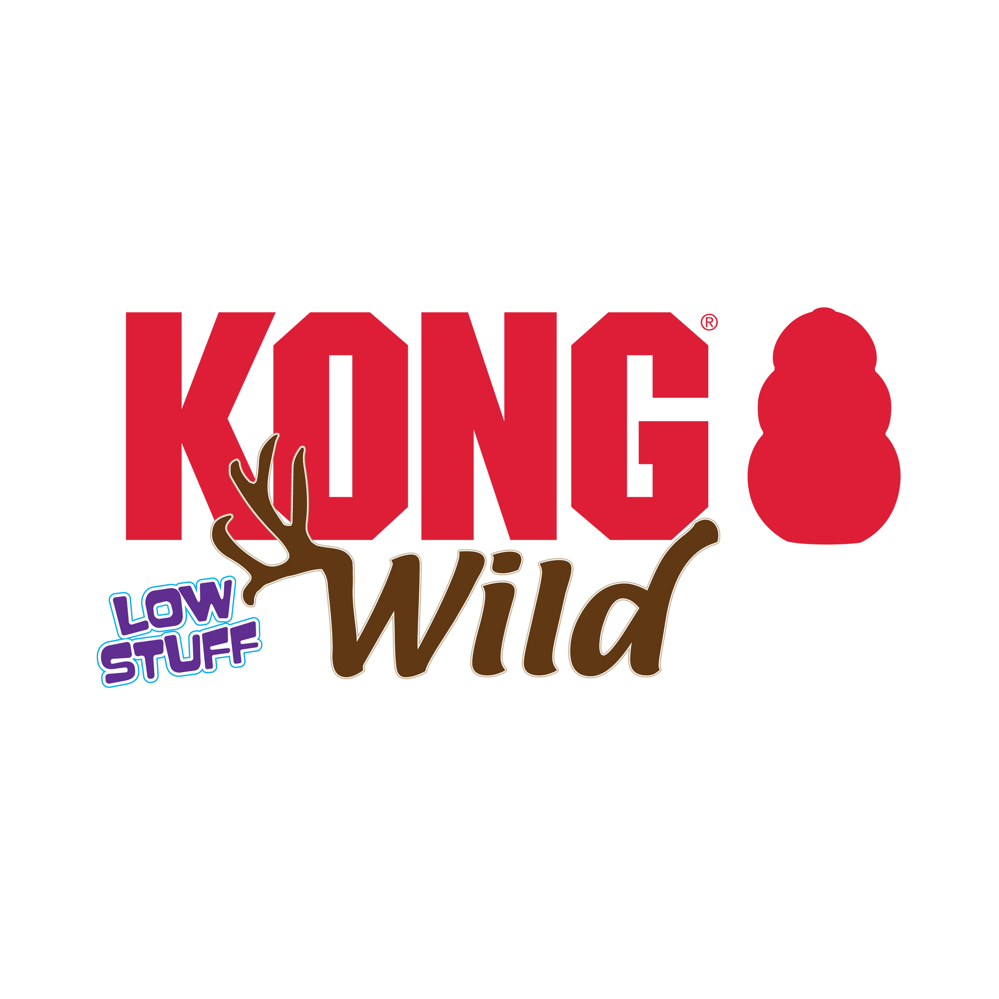 Kong Rufflez Rabbit Low Stuff Wild Dog Toy