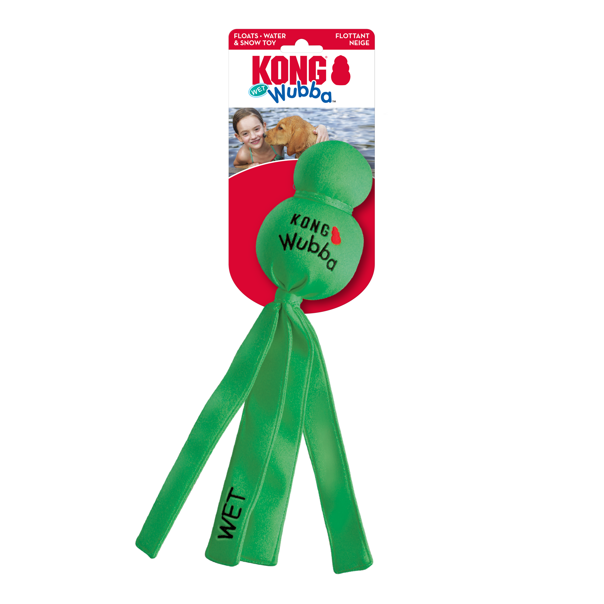 Kong Water Wubba Dog Toy- Plain Large