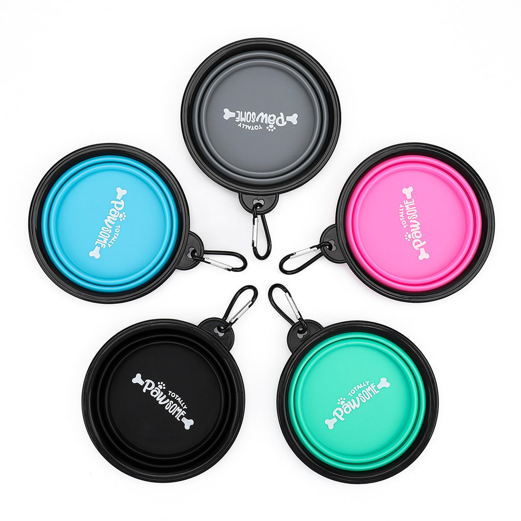 Totally Pawsome Collapsible Dog Bowl