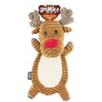Christmas Santa & Reindeer Flattie Dog Toys