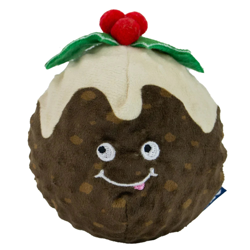 Bouncing Colin Junior Christmas Pudding Plush Dog Toy