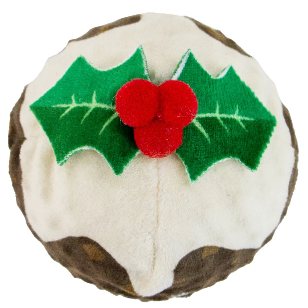 Bouncing Colin Junior Christmas Pudding Plush Dog Toy
