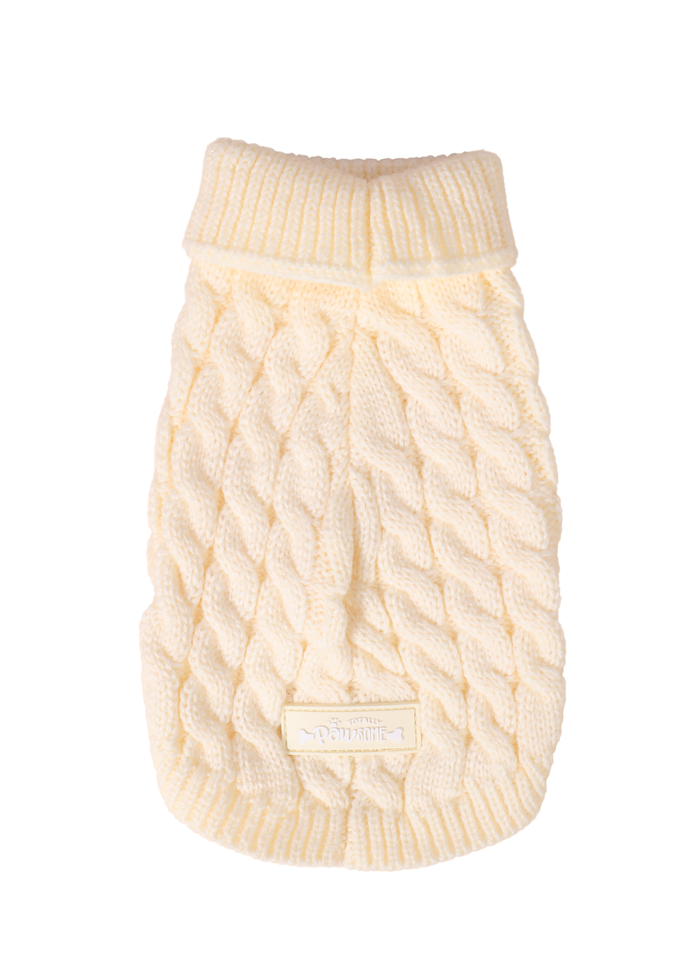cream dog jumper 