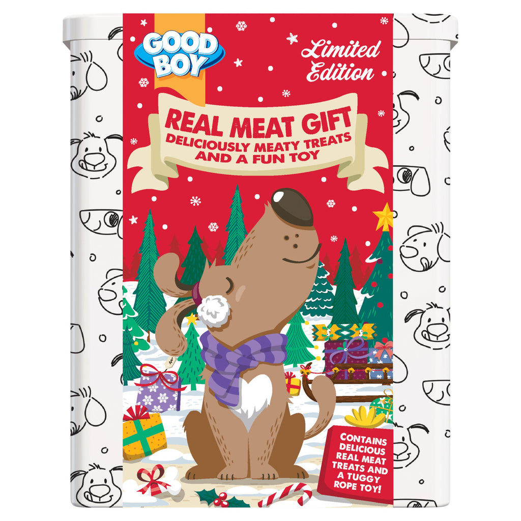 GoodBoy Christmas Meaty Gift Tin - for Dogs & Puppies