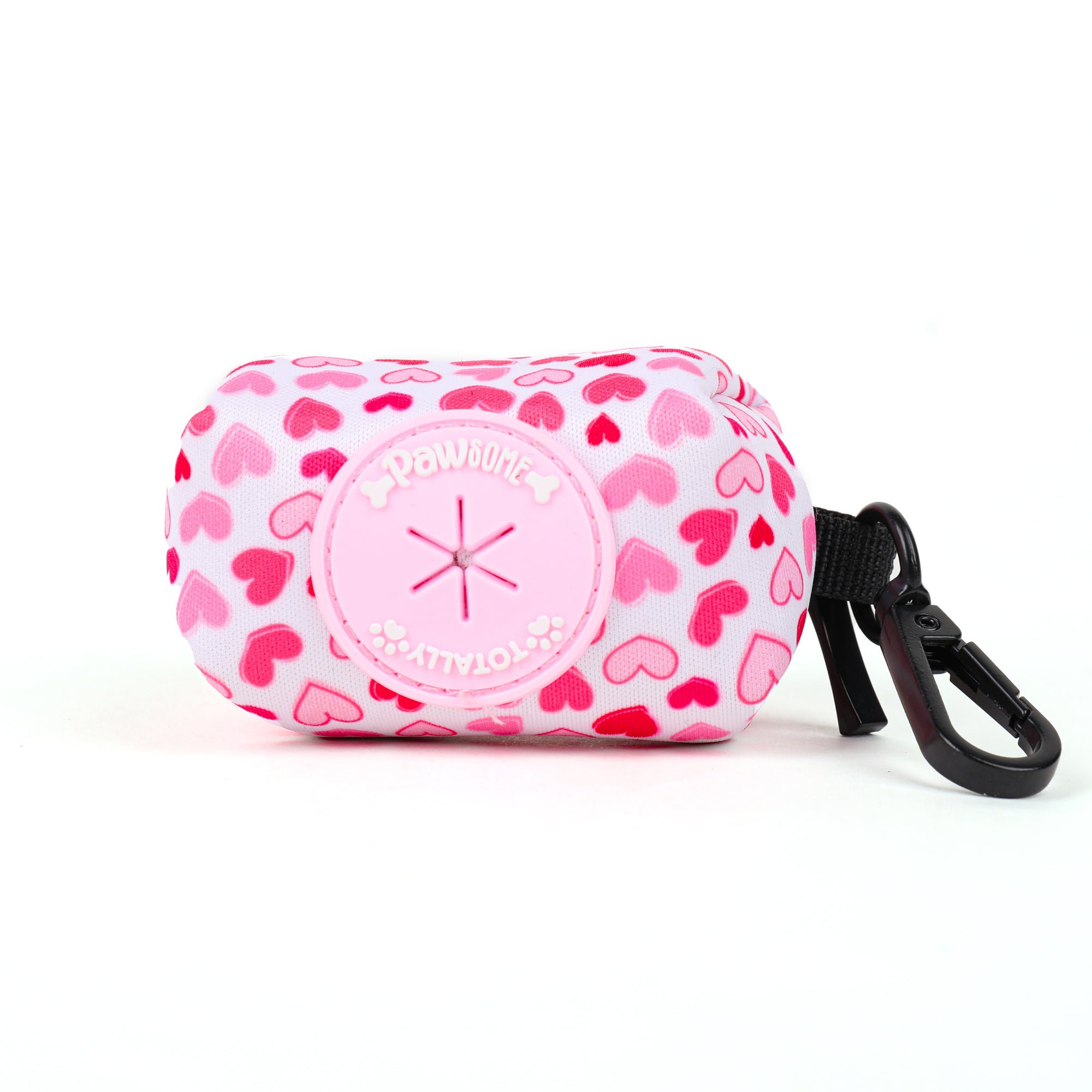 hearts dog poo bag holder for dogs and puppies