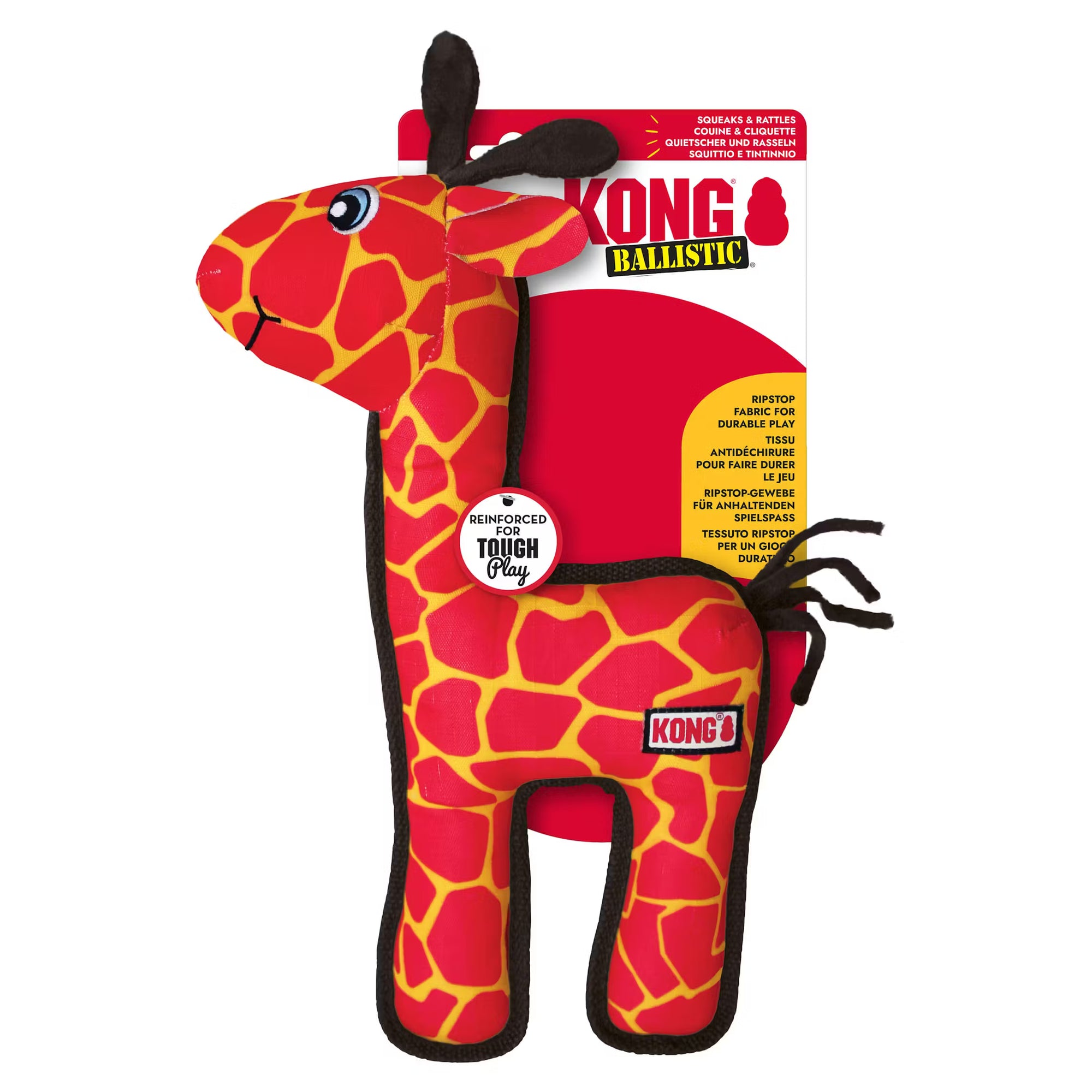 KONG Ballistic Giraffe Dog Toy