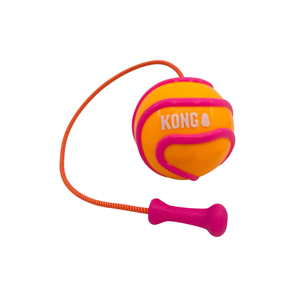 KONG Bunji Ball Hi-Viz Dog Toy
