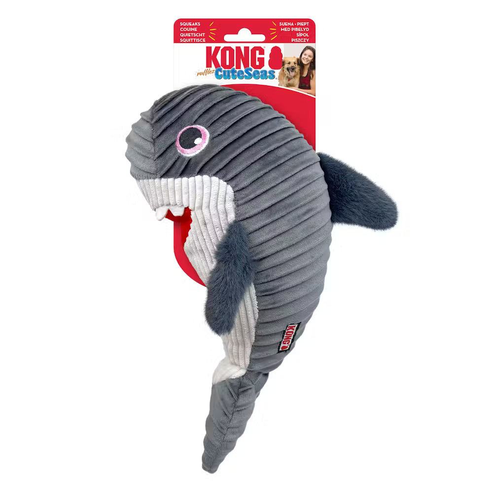 KONG Cuteness Rufflez Shark Dog Toy