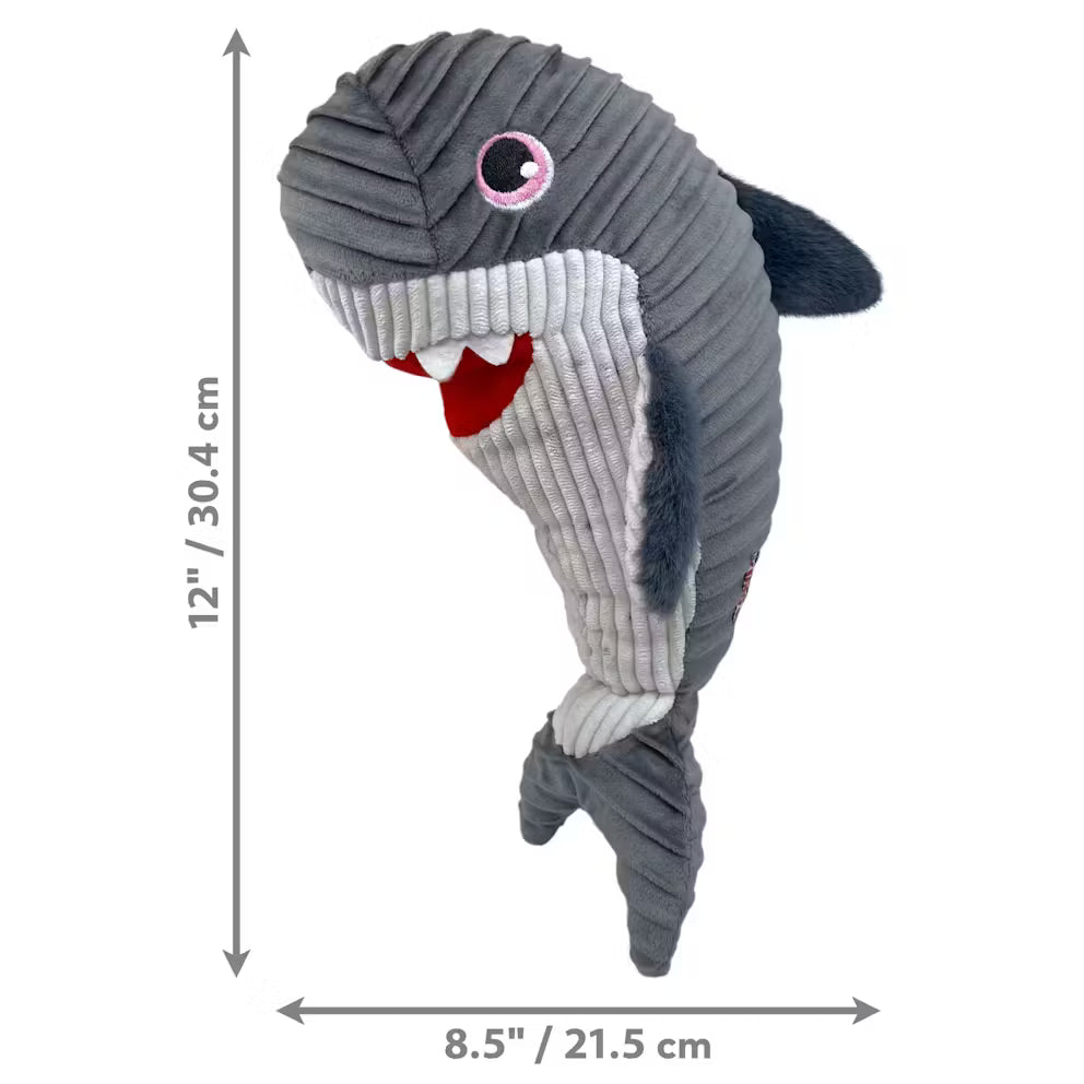 KONG Cuteness Rufflez Shark Dog Toy
