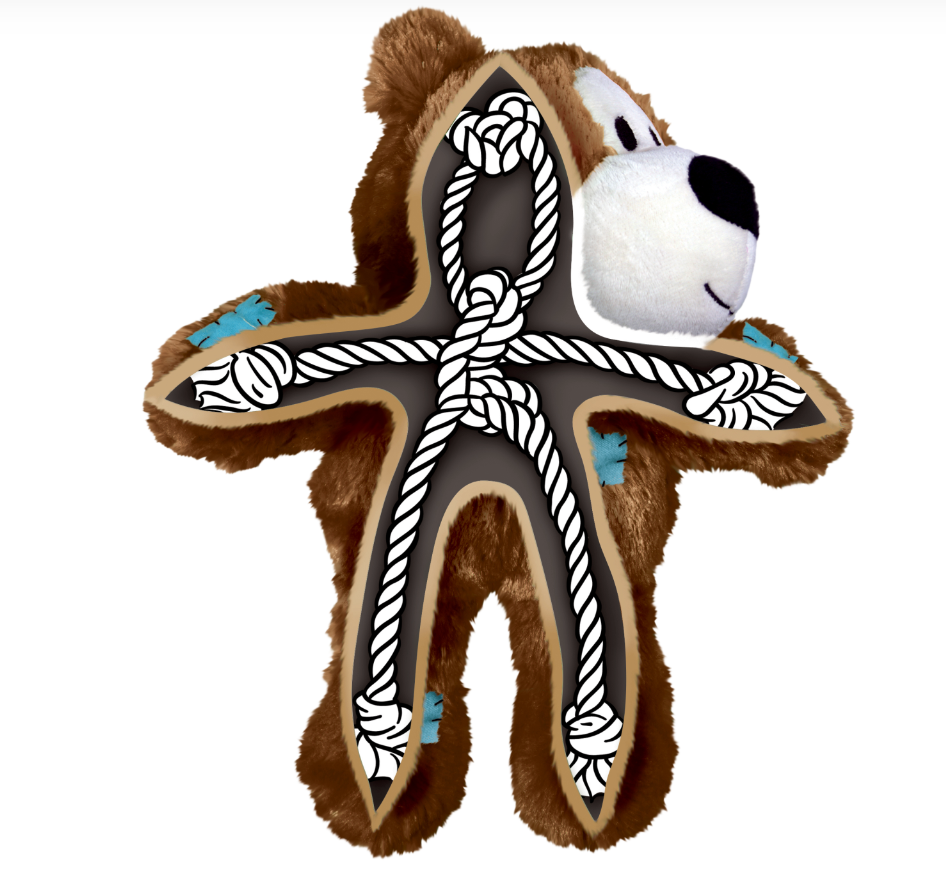 kong knots bear with rope - inside