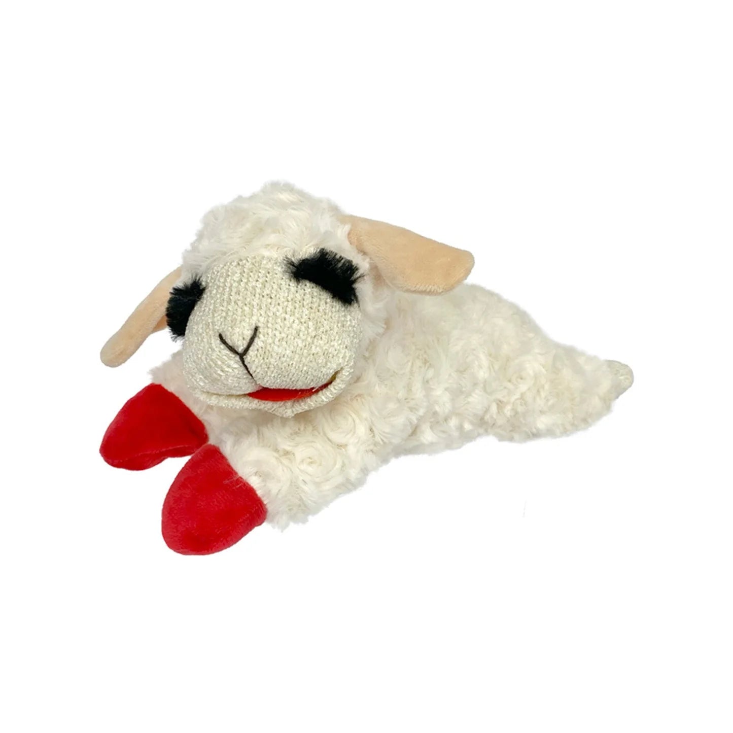 Santa Lamb Chop Soft Plush Dog Toy
