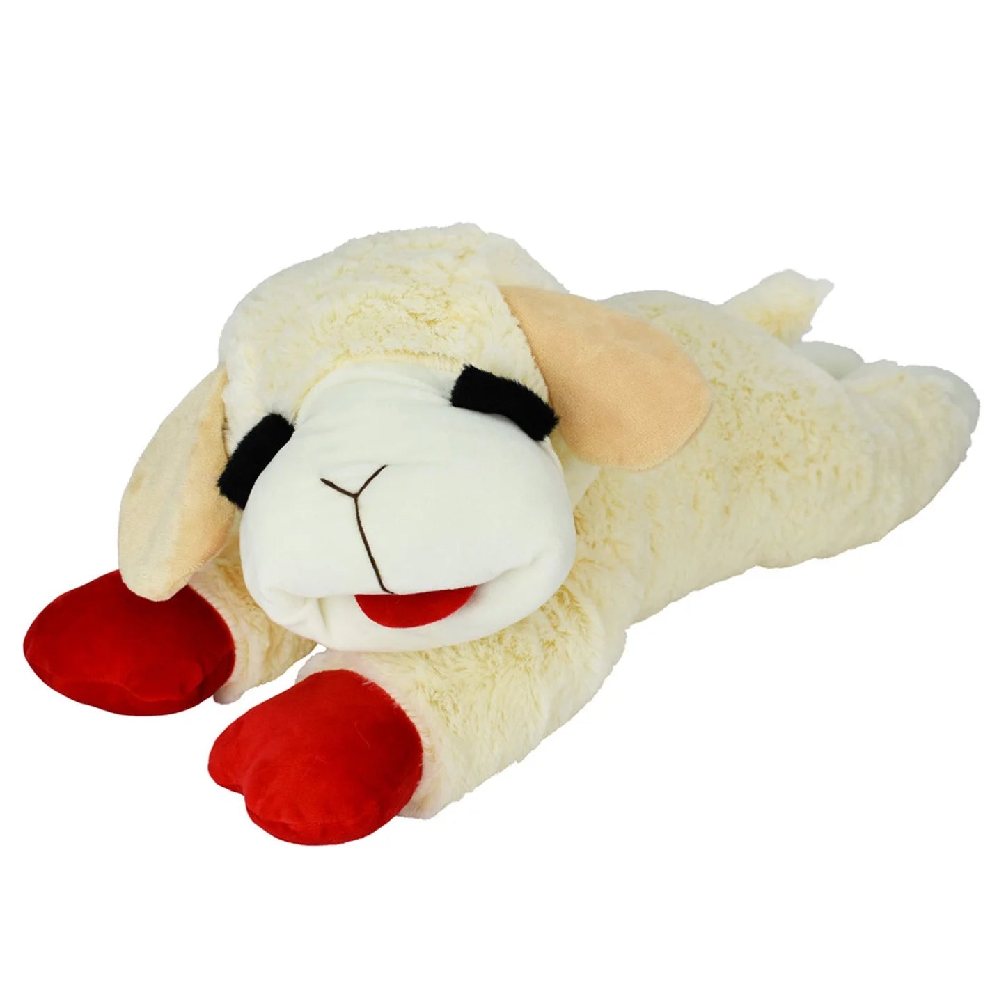 Santa Lamb Chop Soft Plush Dog Toy