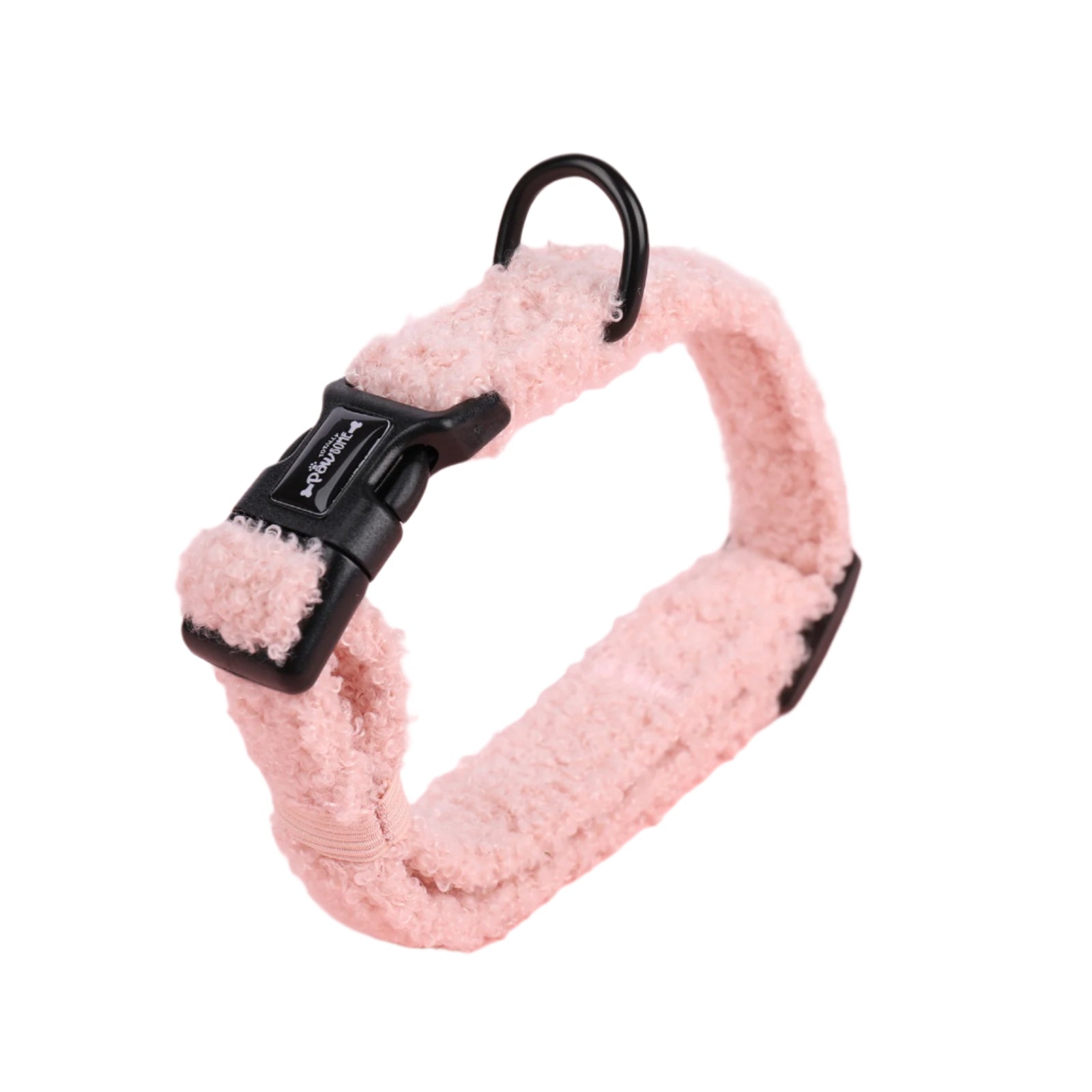Marshmallow Pink Teddy collar - Totally Pawsome