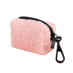 Marshmallow Pink Teddy Poop Bag Holder - Totally Pawsome