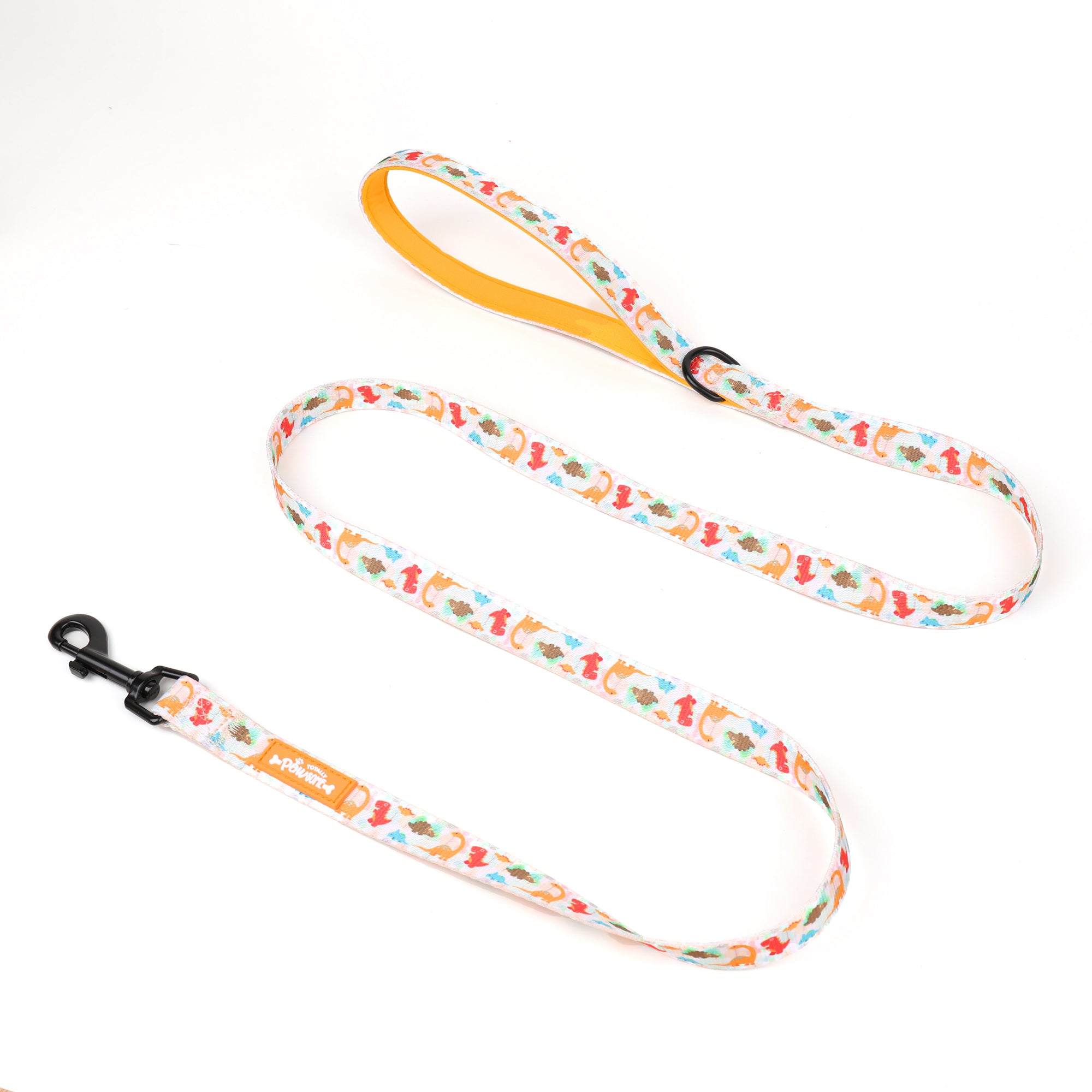 orange dog lead showing the padde handle in bright summer orange