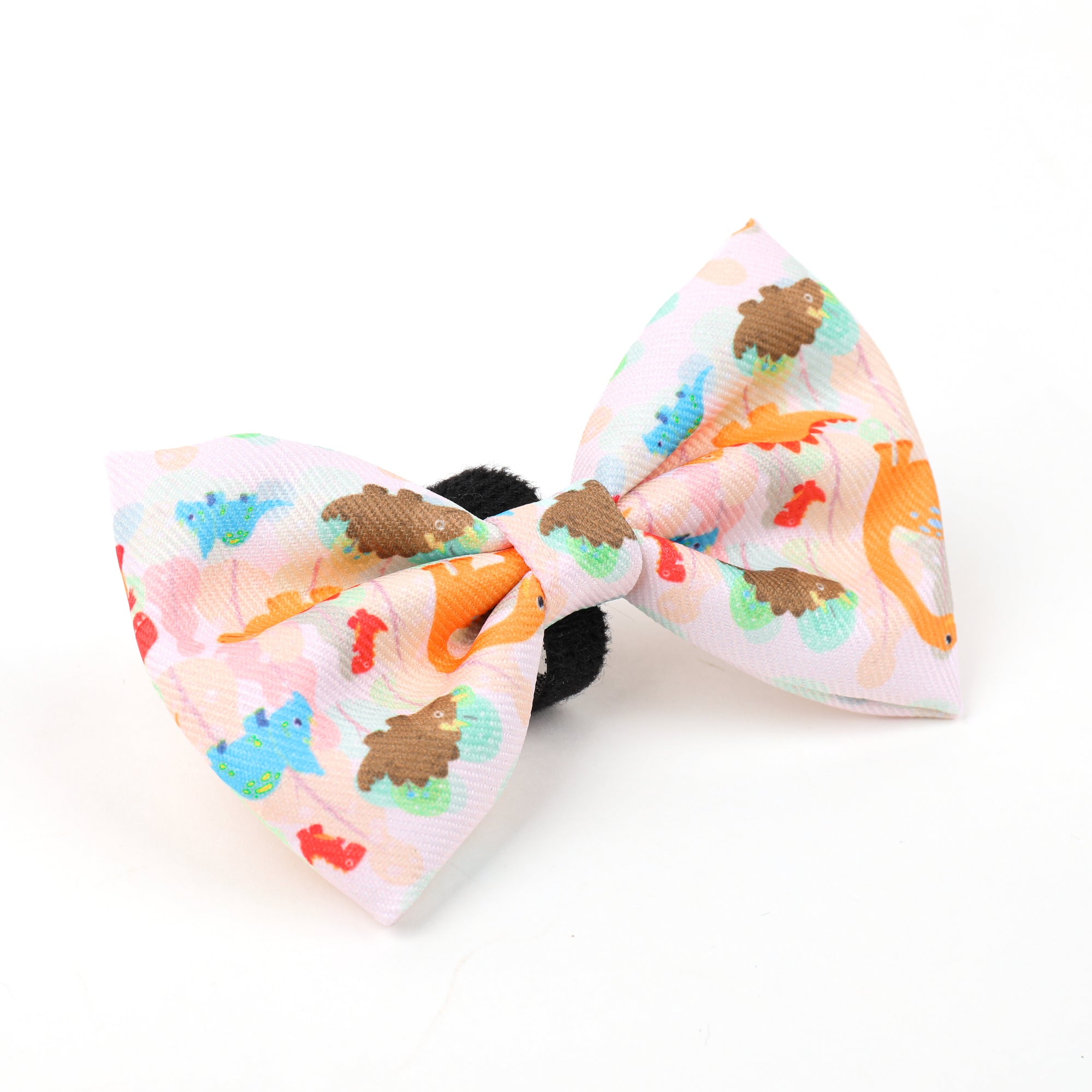 orange dog dinosaur bow tie