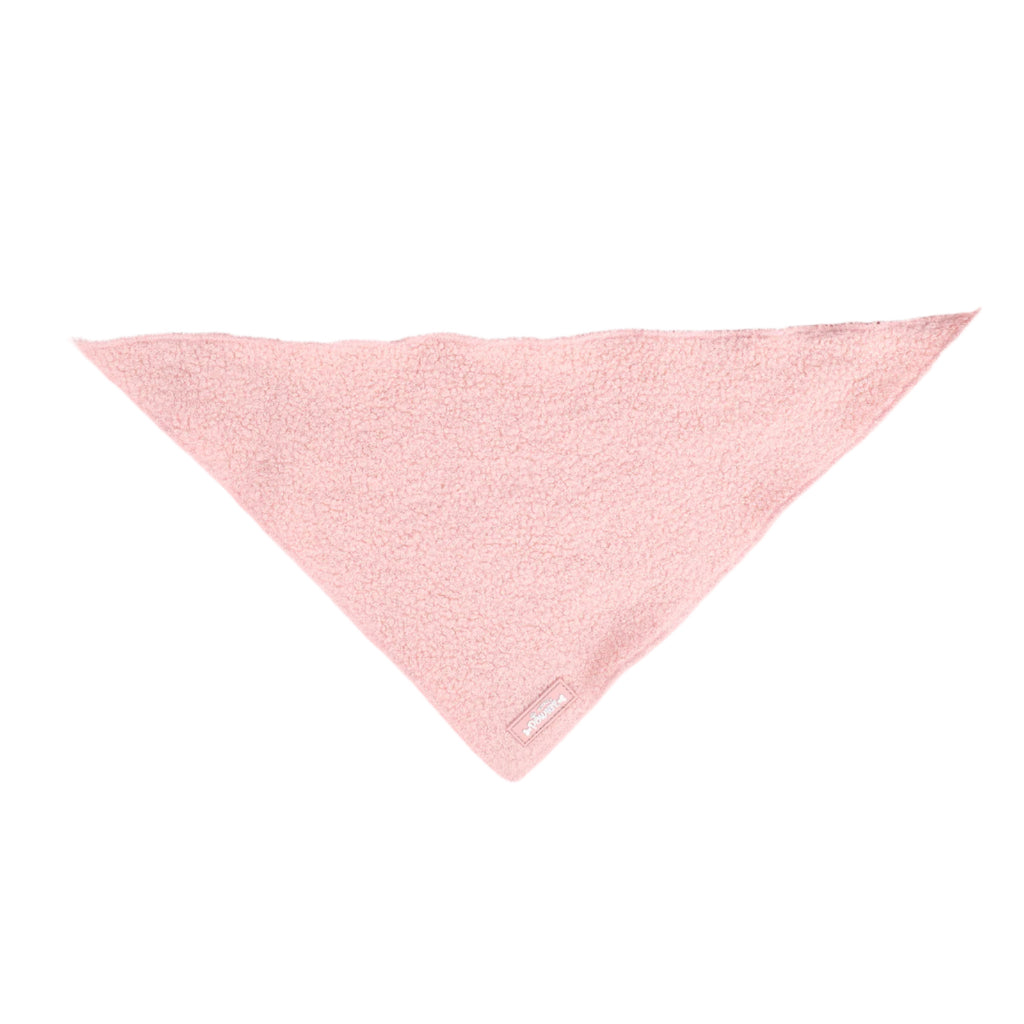 Marshmallow Pink Teddy Bandana - Totally Pawsome