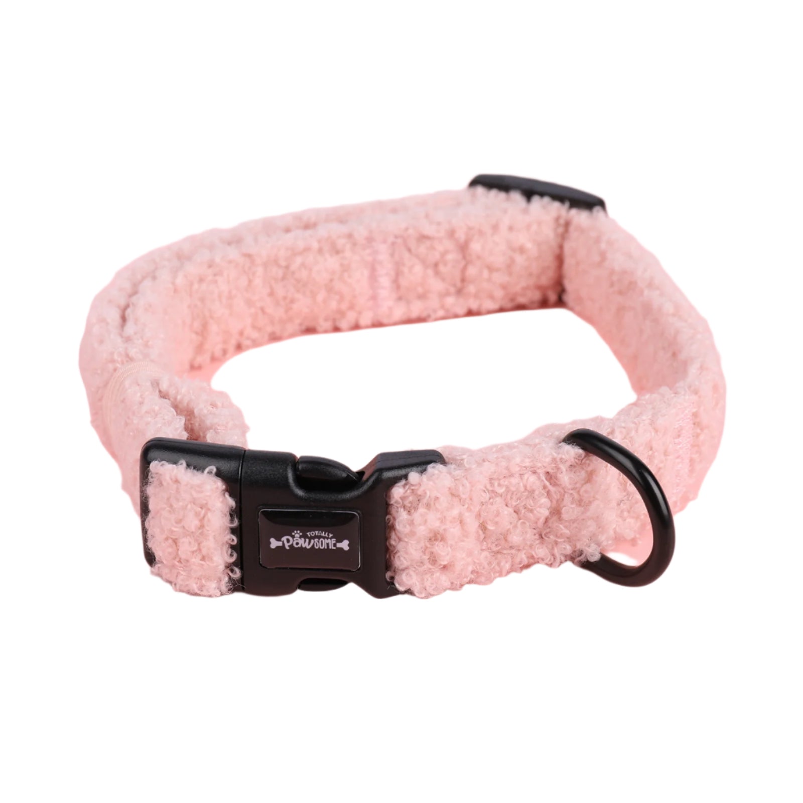 Marshmallow Pink teddy Collar - Totally Pawsome