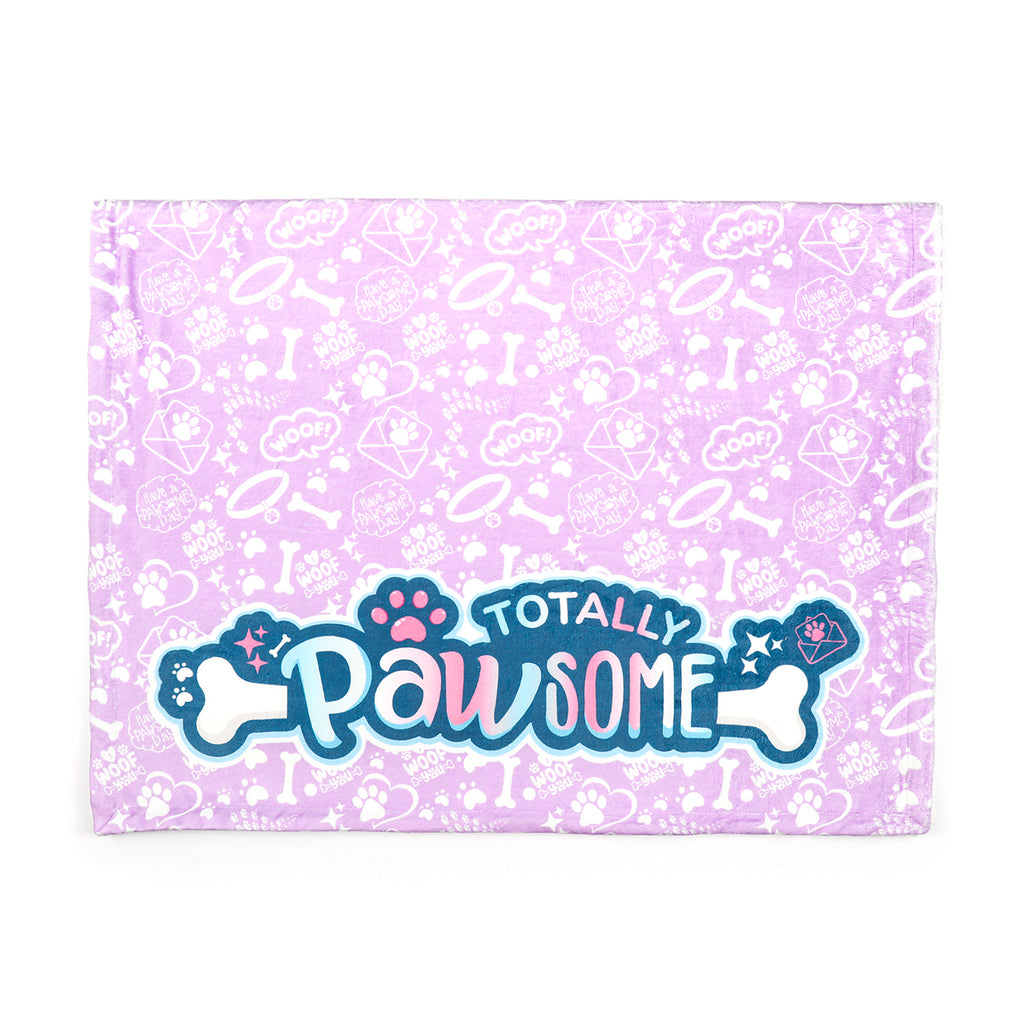 Purple Haze - Totally Pawsome Fleece Blanket
