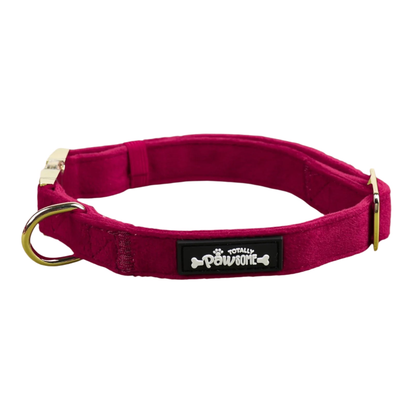 Red Velvet Collar - Totally Pawsome