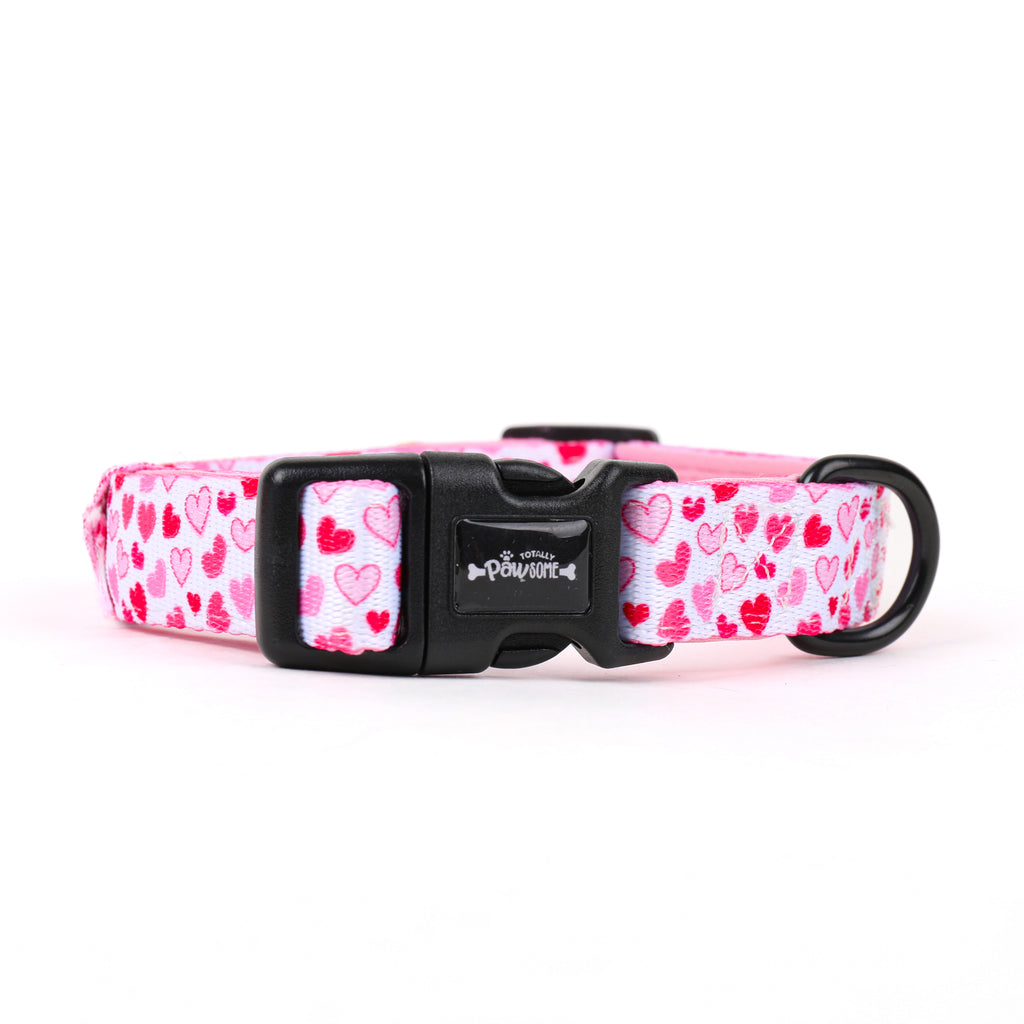 valentines dog collar side pic