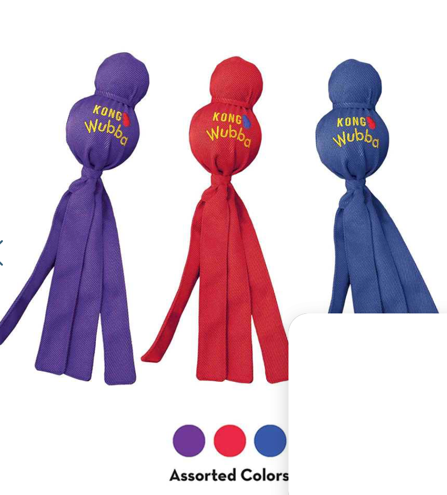 Kong Wubba Ballistics Dog Toy- Plain Large