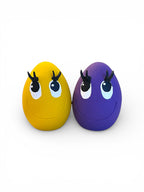 OVO Egg - Yellow & Purple - Large Two Egg Set